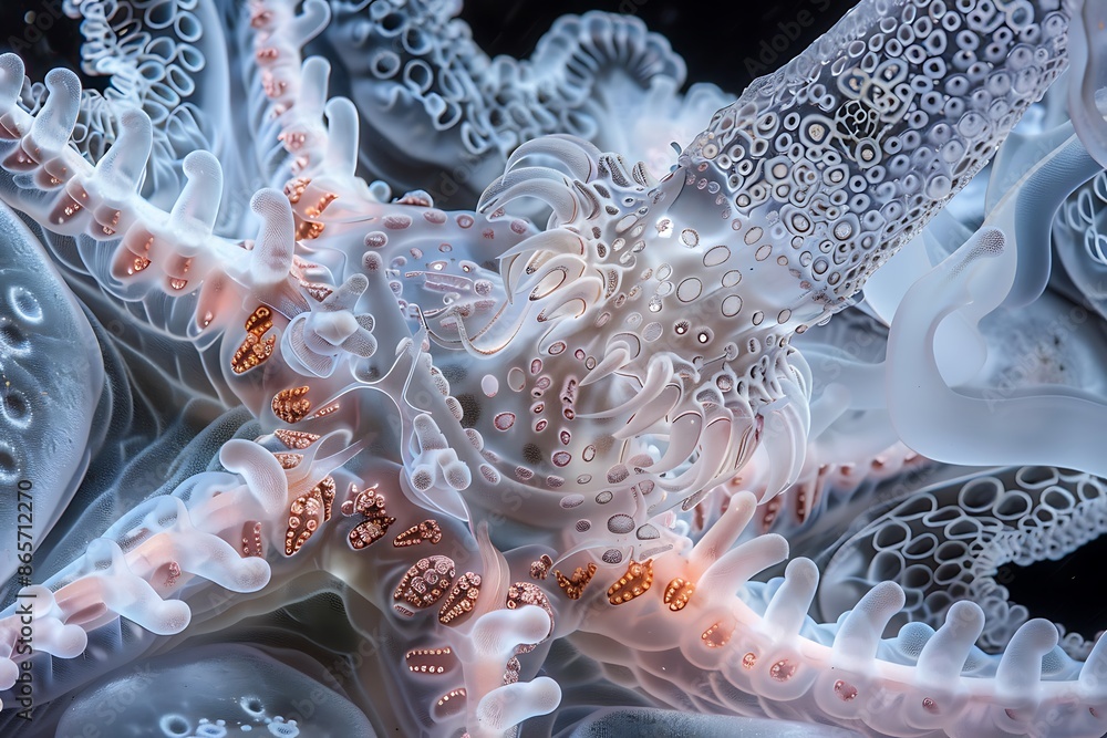 Deep within icy depth of Southern Ocean ethereal beauty of Antarctic