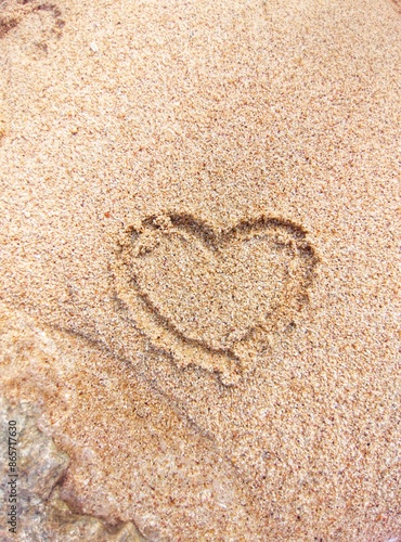 heart in the sand