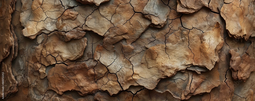 Ultra-realistic texture of tree bark with detailed cracks and layers Ultra-realistic texture of tree bark with detailed cracks and layers