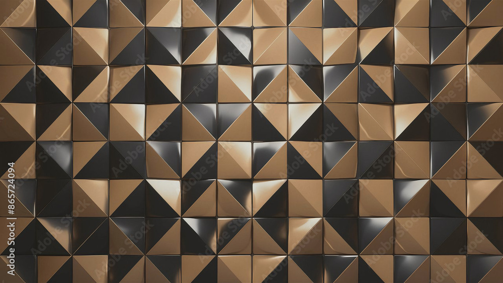 Modern 3D Rendered Wall with Semigloss Tiles and Triangular Patterns
Modern 3D Rendered Wall with Semigloss Tiles and Triangular Patterns