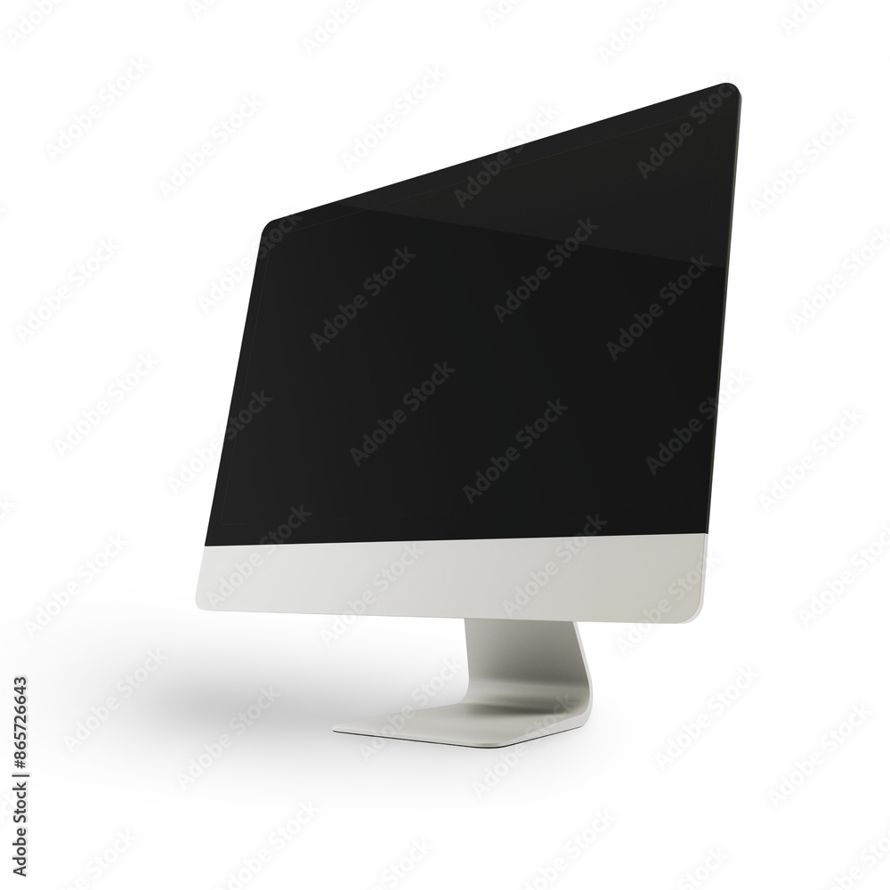lcd monitor isolated on white lcd monitor isolated on white