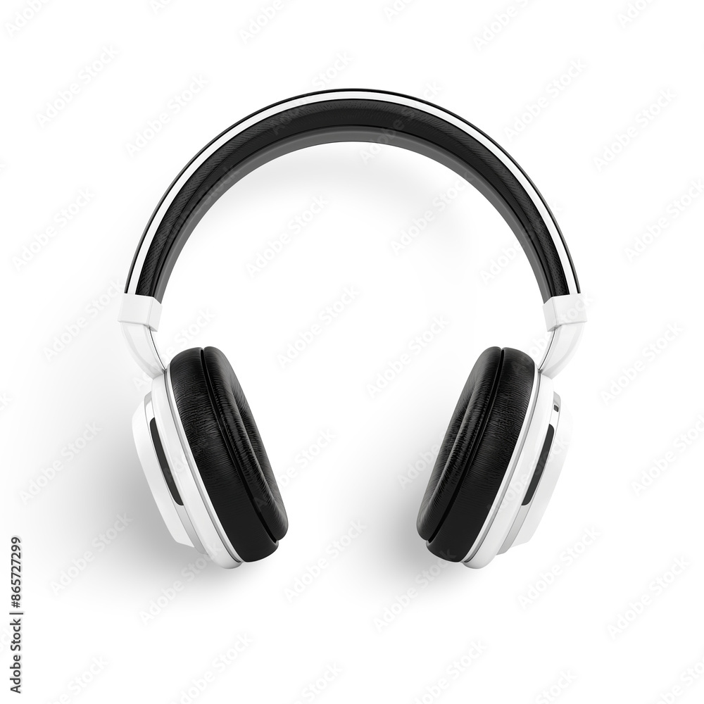headphones isolated on white background headphones isolated on white background