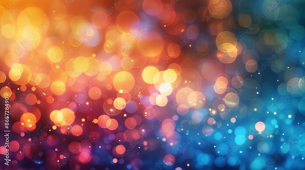 Blurry, colorful background with tiny, round light spots Blurry, colorful background with tiny, round light spots