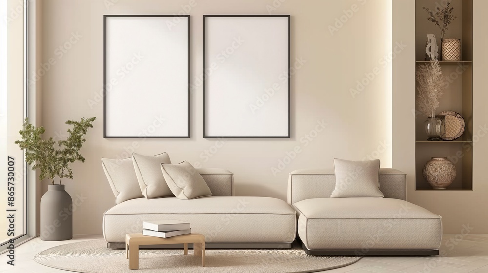 Fototapeta premium living room interior