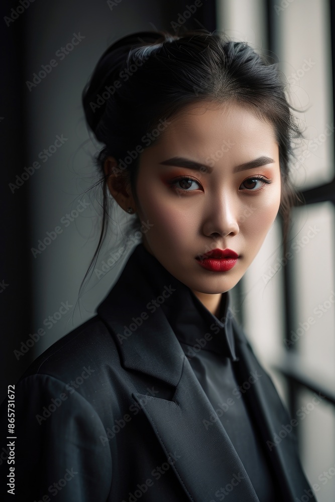 Fashionable Asian model woman Fashionable Asian model woman