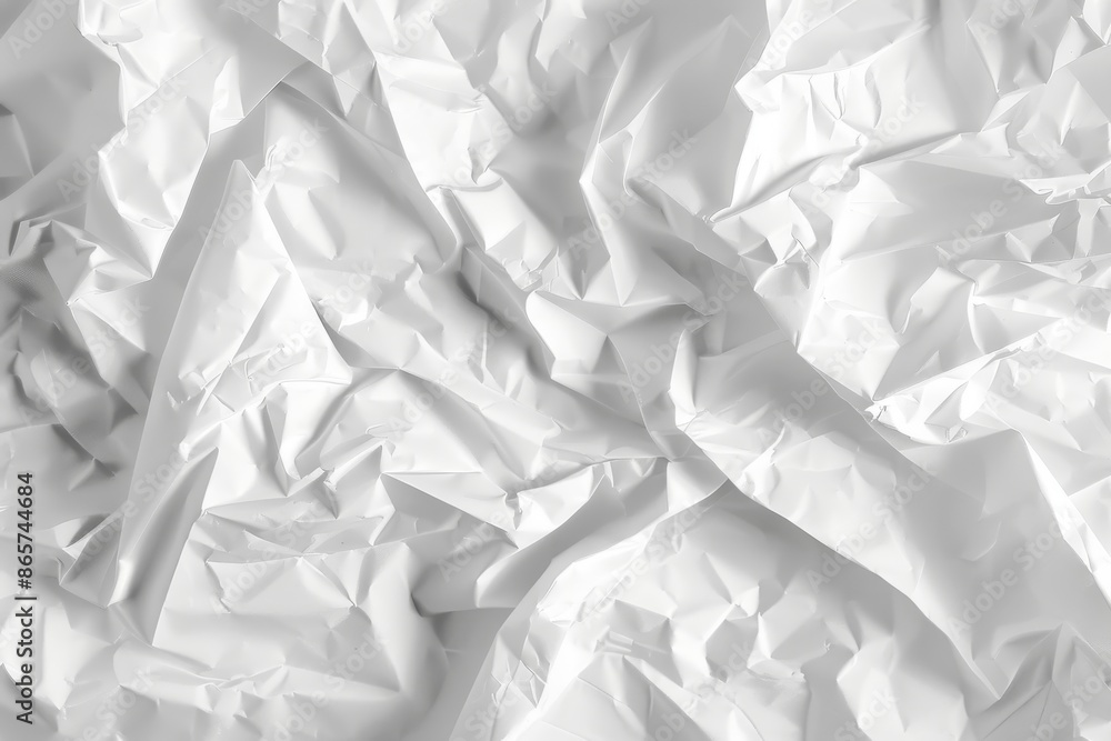 Obraz premium Crumpled white paper texture