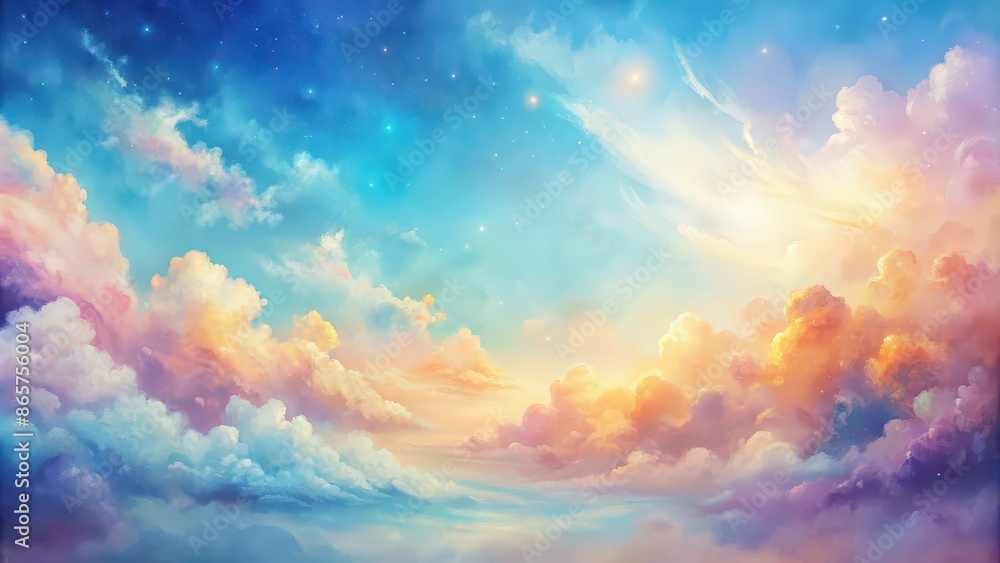 Abstract sky in watercolor painting with soft pastel colors , watercolor, abstract, painting, sky, clouds, soft, pastel, colors Abstract sky in watercolor painting with soft pastel colors , watercolor, abstract, painting, sky, clouds, soft, pastel, colors