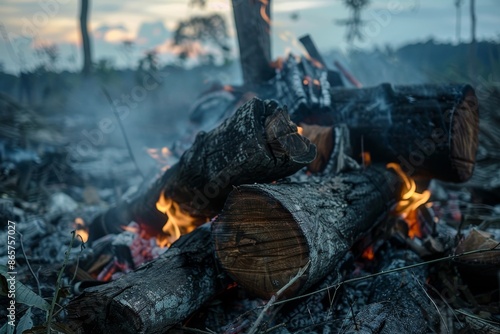 Illegal deforestation in Laos destroying native vegetation