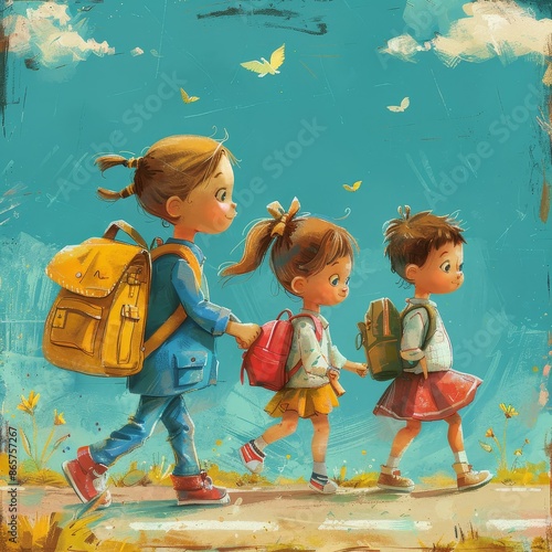 Back-to-School Illustrations for Community Events