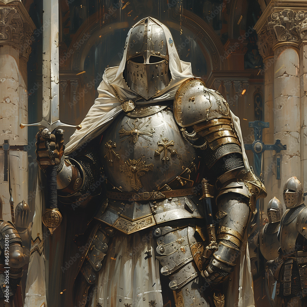 medieval knight in the city medieval knight in the city