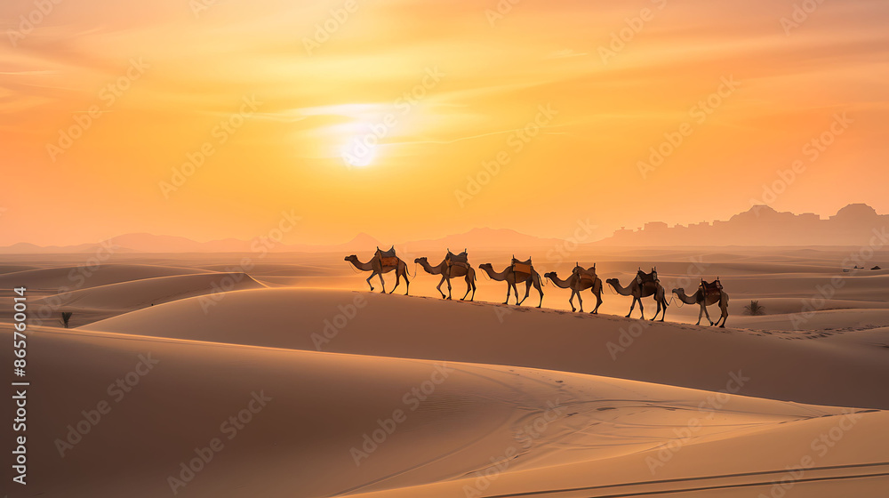 Mystical beauty of Sahara Desert Morocco endless sea of sand ancient kasbah captured sunrise Mystical beauty of Sahara Desert Morocco endless sea of sand ancient kasbah captured sunrise