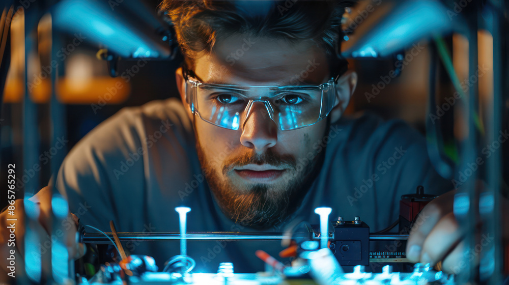 electrician engineer worker is working on the assembly the circuit board with diode and ships on very delicate motherships board electrician engineer worker is working on the assembly the circuit board with diode and ships on very delicate motherships board
