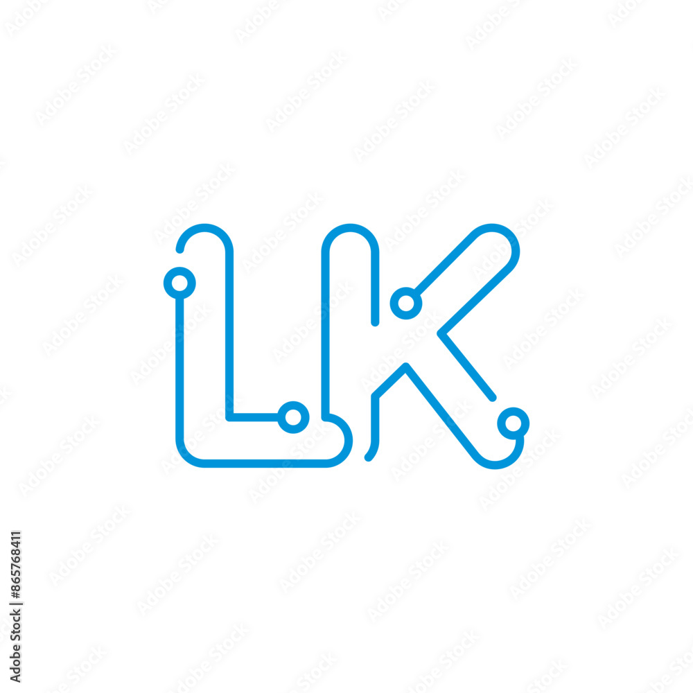 Abstract Letters LK Logo Design Template 001 Abstract Letters LK Logo Design Template 001