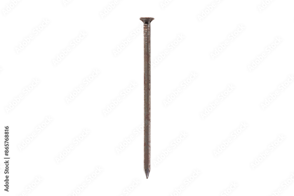 Obraz premium nail isolated on transparent background