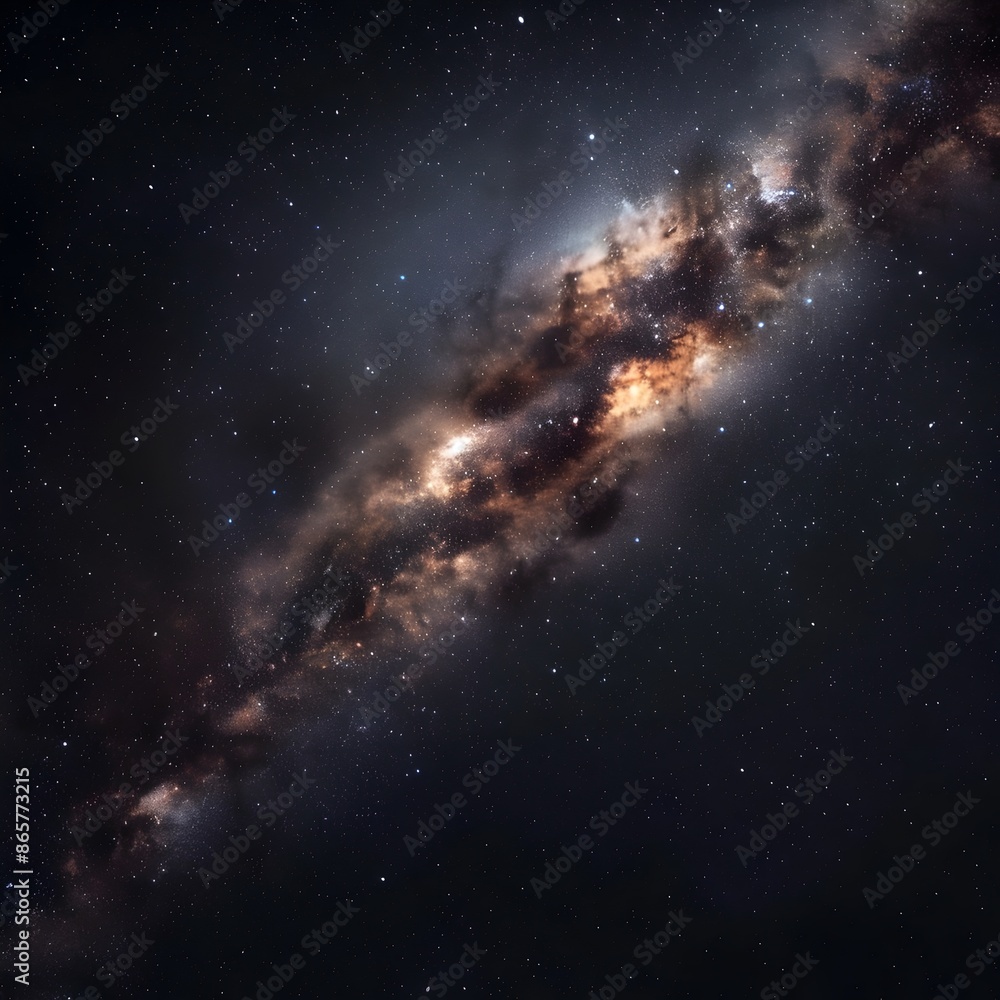 Mesmerizing Milky Way Galaxy with Swirling Cosmic Dust and Shimmering Stars Mesmerizing Milky Way Galaxy with Swirling Cosmic Dust and Shimmering Stars