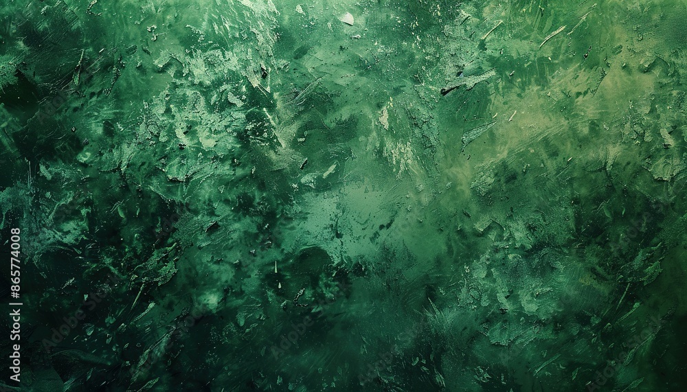 Fototapeta premium Textured Green Wall Background