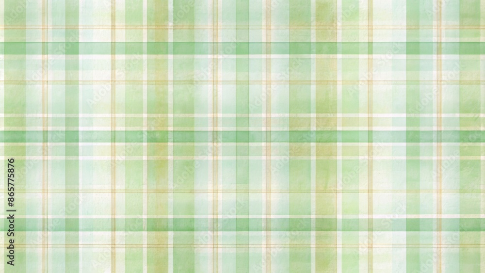 Soft focus watercolor plaid in light green hues forms a seamless pattern, featuring gentle brushstrokes and blending, ideal for backgrounds and textures. Soft focus watercolor plaid in light green hues forms a seamless pattern, featuring gentle brushstrokes and blending, ideal for backgrounds and textures.