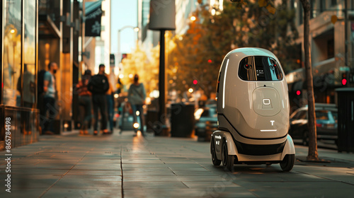 Wallpaper Mural robot security city street Torontodigital.ca