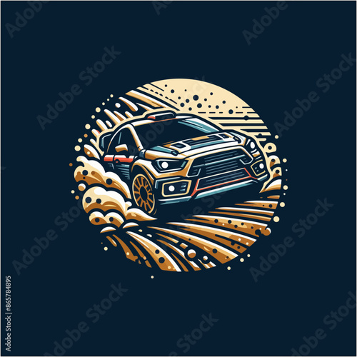 rally car vector design