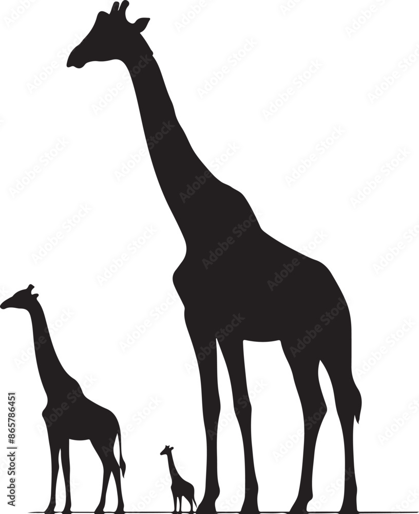 Giraffe Silhouette vector illustration Giraffe Silhouette vector illustration