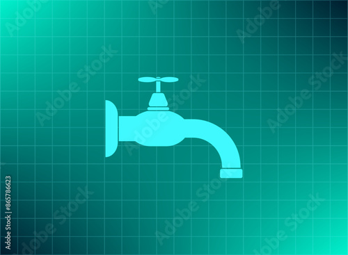 Vector illustration blue background