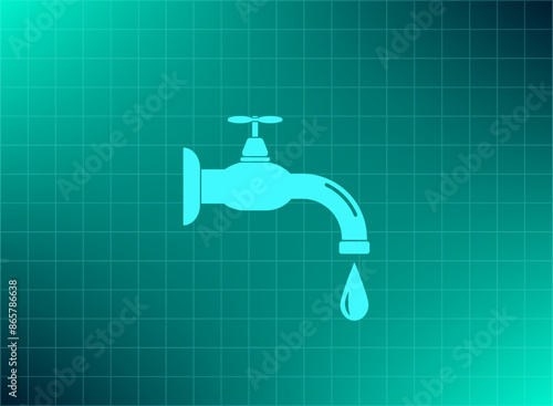 Vector illustration blue background