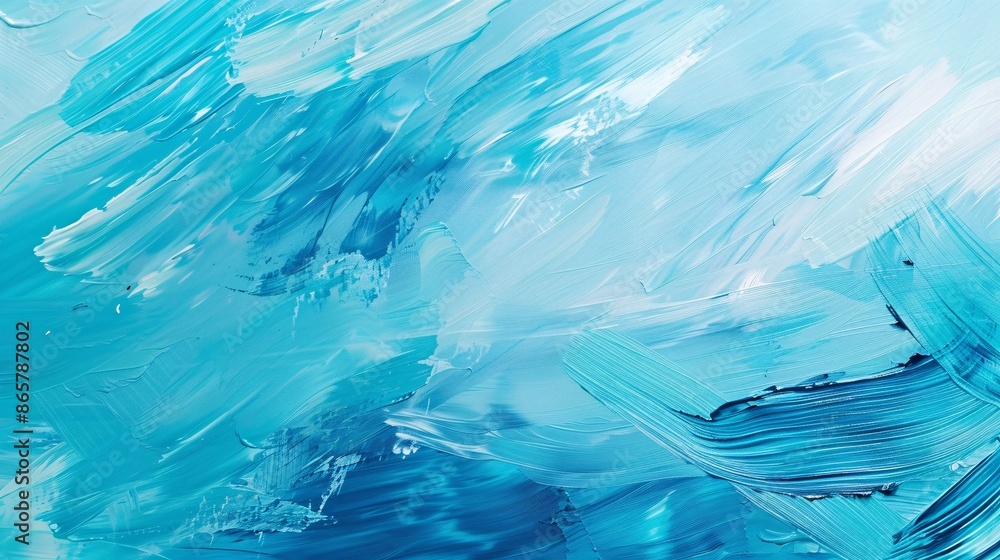 Abstract Blue and White Acrylic Painting Texture Background Abstract Blue and White Acrylic Painting Texture Background