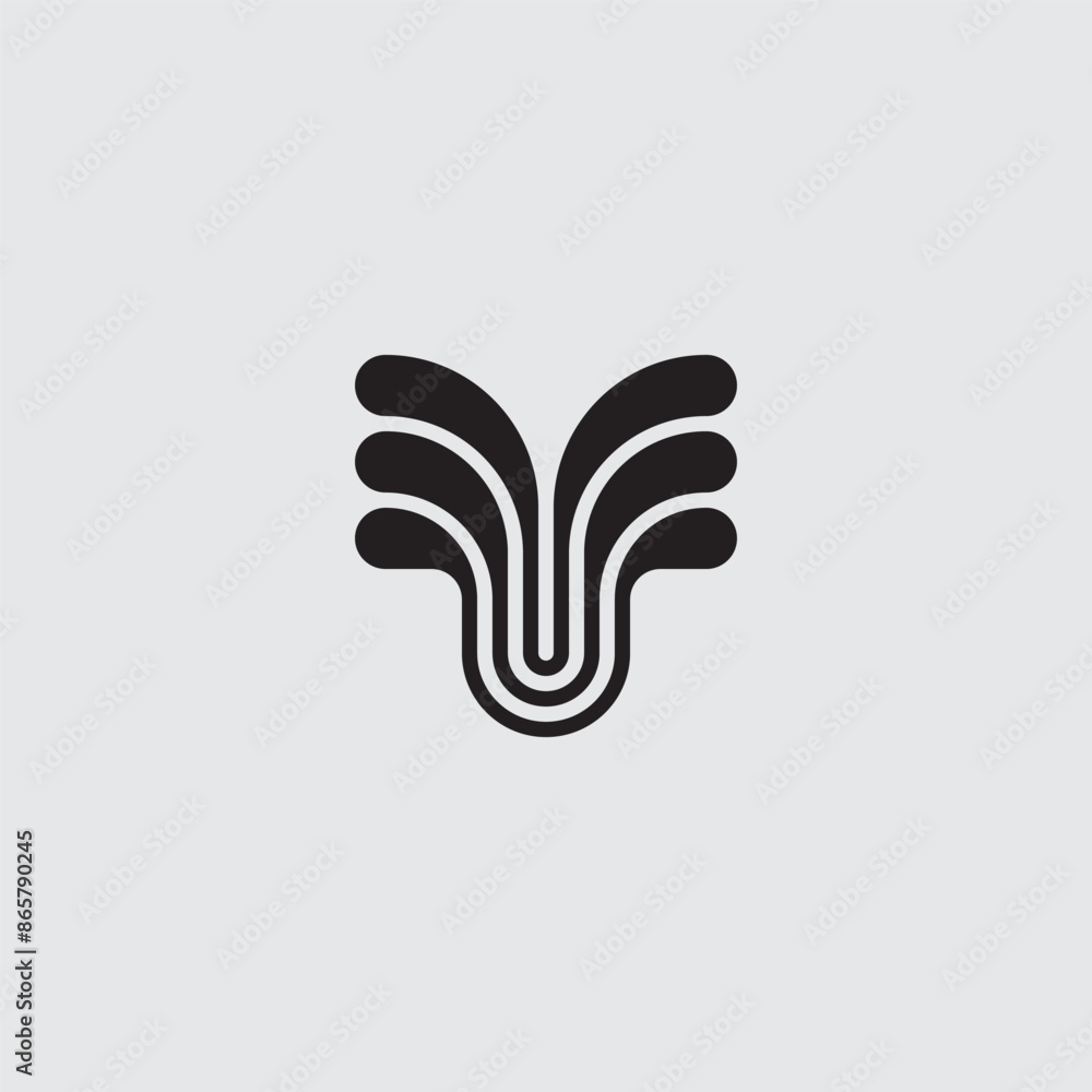Y initial logo in abstract shape. Y initial logo in abstract shape.