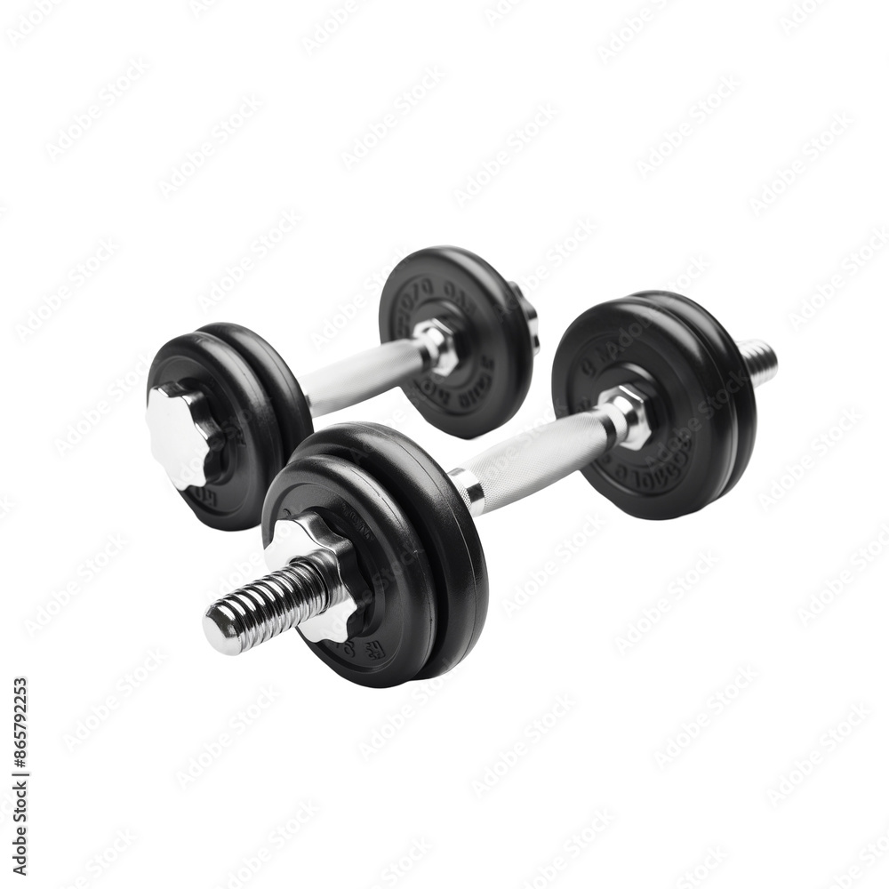 Naklejka premium dumbbell isolated on white background