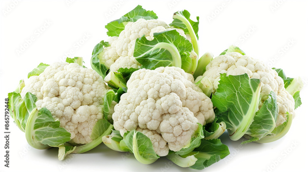 cauliflower isolated on white cauliflower isolated on white