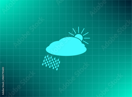 Vector illustration blue background