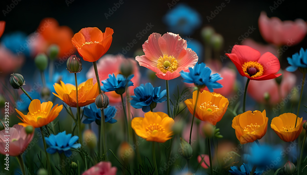 Obraz premium flowers background