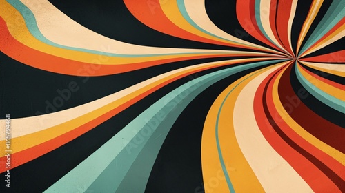 Wallpaper Mural Abstract Retro Swirling Background Torontodigital.ca