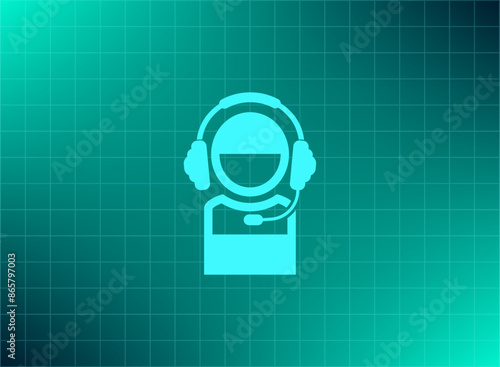 Vector illustration blue background