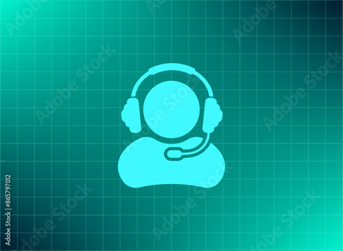 Vector illustration blue background