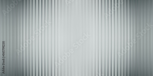 Corrugated glass texture effect. Abstract ribbed frosted acrylic transparent plate. Gradient polycarbonate cosmetic background. Reeded blue green window lined pattern. Diamond 3d podium distort panel