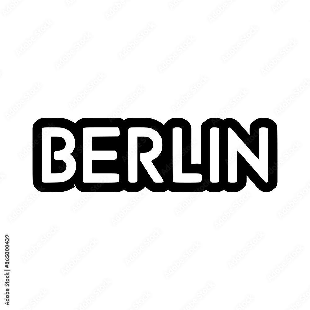 berlin city vacation tshirt fashion sticker vector illustration template design berlin city vacation tshirt fashion sticker vector illustration template design