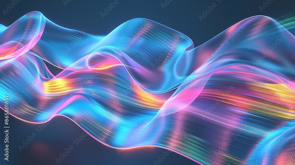 futuristic abstract holographic colored background with waves and light effects futuristic abstract holographic colored background with waves and light effects