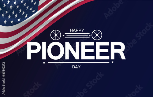 Make Pioneer Day memorable with this stylish Banner Poster