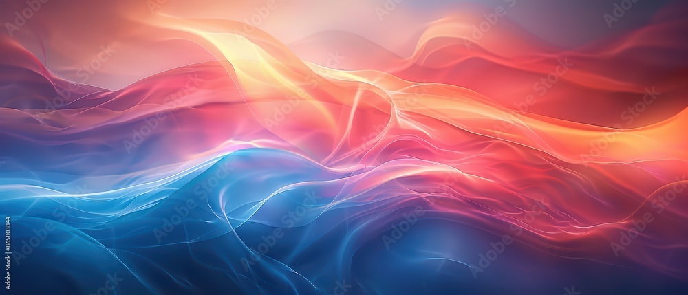 Obraz premium Colorful Abstract Desktop Wallpaper for Ultrawide Screen 21:9