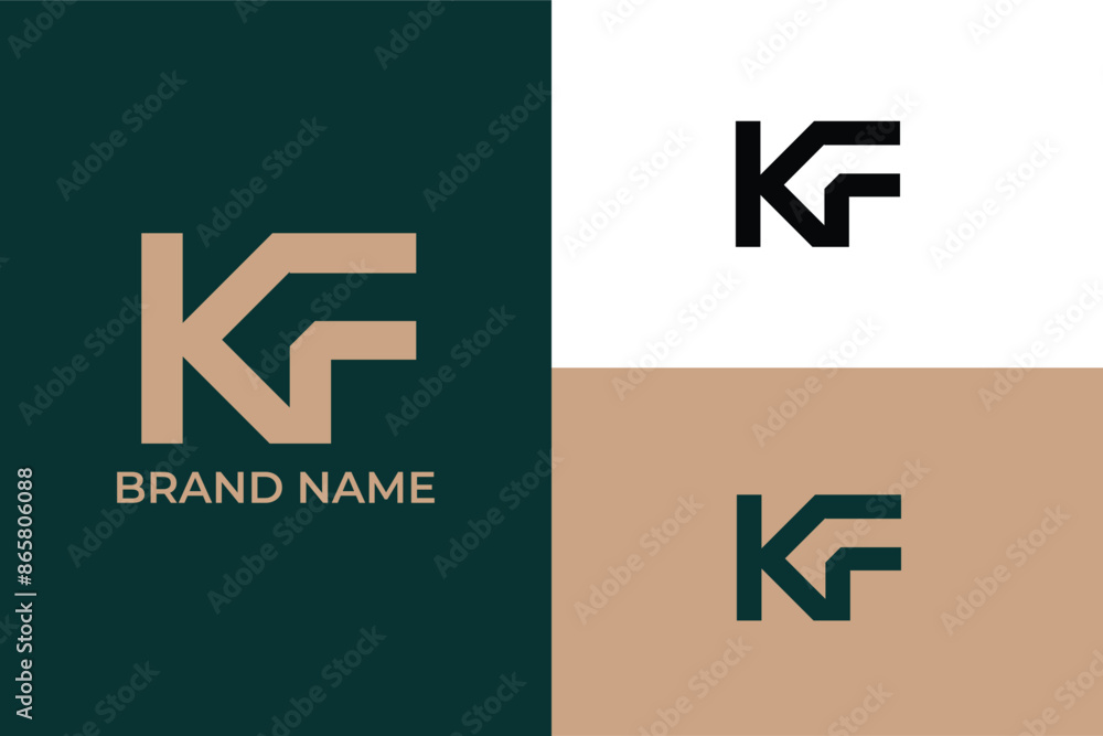 letter KF modern iconic business vector, clean modern KF or FK sign logo, FK KF creative elegant Monogram, letter KF modern iconic business vector, clean modern KF or FK sign logo, FK KF creative elegant Monogram,