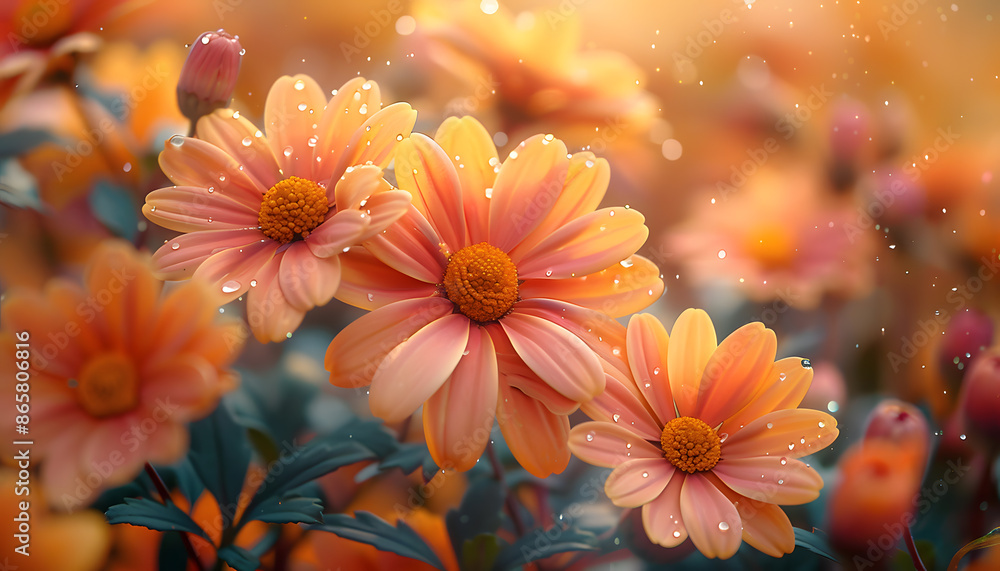 Obraz premium flowers background
