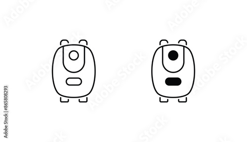 Water Heater icon design with white background stock illustration