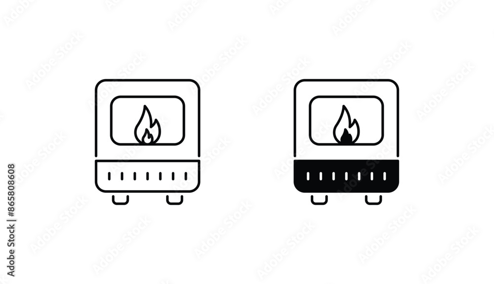 Water Heater icon design with white background stock illustration Water Heater icon design with white background stock illustration