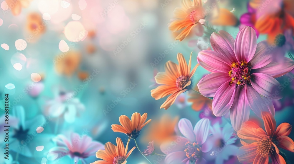 a beautiful background with colorful flowers that has a floral pastel appearance a beautiful background with colorful flowers that has a floral pastel appearance