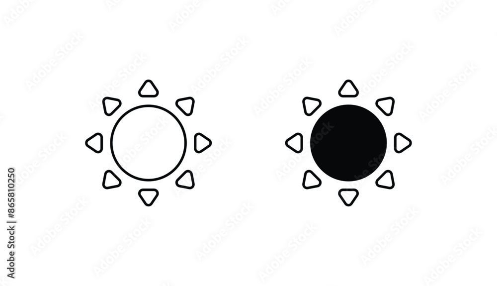 Sun icon design with white background stock illustration Sun icon design with white background stock illustration