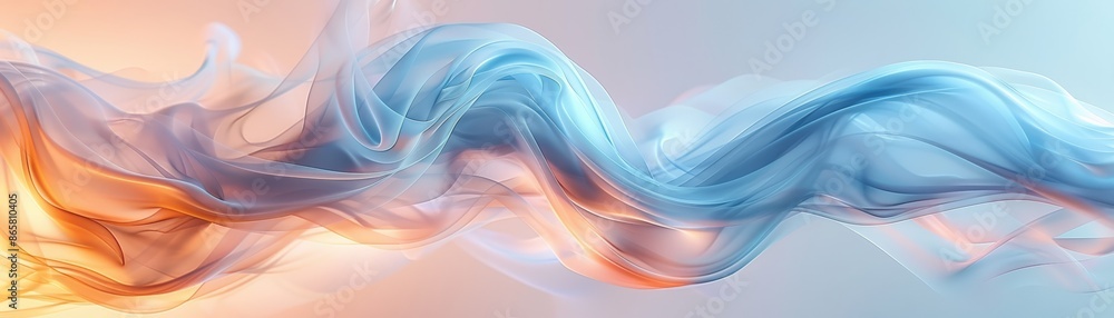Abstract blend of blue and orange smoke swirls on a soft gradient background, creating a dynamic and fluid visual design. Abstract blend of blue and orange smoke swirls on a soft gradient background, creating a dynamic and fluid visual design.