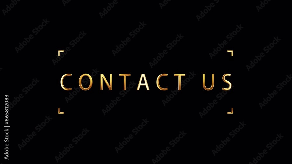 Contact Us golden shine light motion text effect animation on black abstract background. promote advertising concept isolate using QuickTime Alpha Channel proress 444 Contact Us golden shine light motion text effect animation on black abstract background. promote advertising concept isolate using QuickTime Alpha Channel proress 444
