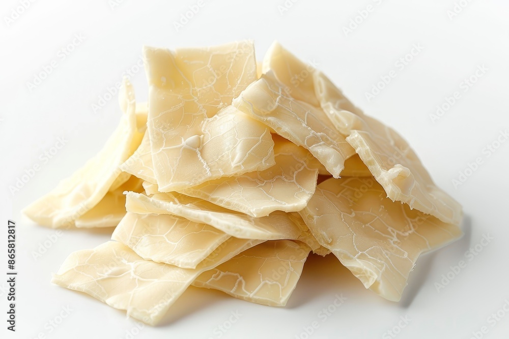 Tofu skin on light surface Tofu skin on light surface