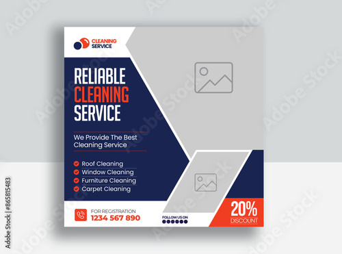 Cleaning service social media post banner template | Home Cleaning social media post banner | office | home and hotel cleaning social media post banner | Cleaning service marketing post banner design